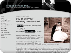 Second Chance Bridal website